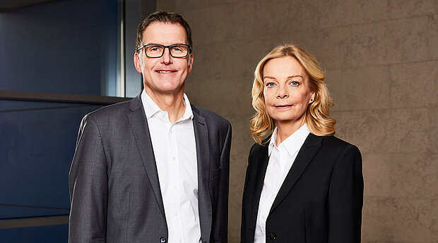 Ingo Hannemann und Gesine Strohmeyer, Geschäftsführung HAMBURG WASSER